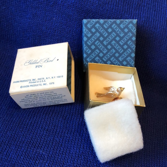 AVON vintage 1976 Gilded Bird Pin - Picture 9 of 11